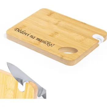 Kuchyňské prkénko Bambusové prkénko s brouskem na nože