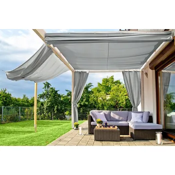 Slunečník Slunečník šedý 301 x 400 cm