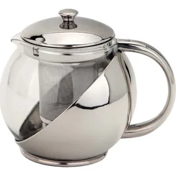 Konvice na čaj Kombinovaná konvice nerez sklo na sypaný čaj s filtrem Eva Table 0,9l