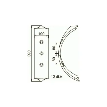 Ostří středové levé SYNKRO Serie 1000
