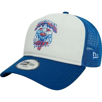 Kšiltovka kšiltovka New Era 9FO AF DC Trucker Warner Bros Superman Youth - Blue Azure junior size