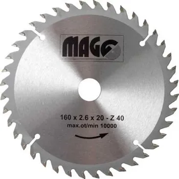 Pilový kotouč MAGG 9316040 Kotouč pilový 160x2,6x20x40z sš