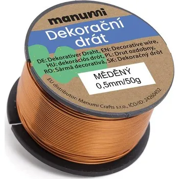 Výtvárné potřeby Manumi Měděný drát 0,5 mm/50 g