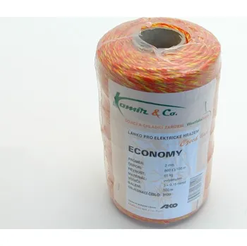 Ohradník 3120 Polyetylenové lanko pro elektrické ohradníky 2 mm ECONOMY