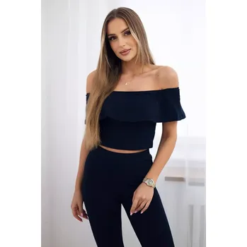 Set s volánkem tmavě modré Kesi černá 3110737