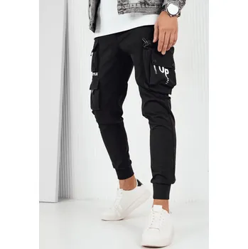 Pánské kalhoty Černé pánské kapsáče UX4155 Velikost: 2XL
