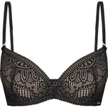 Černo-béžová krajková push-up podprsenka Mefemi Desire Velikost: 70D, Barva: černo-béžová