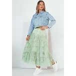 Mintová tylová midi sukně MILANI CY0430 Velikost: ONE SIZE