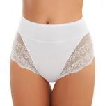 Dámské kalhotky s vysokým pasem a krajkou Emili Ella Maxi S-2XL Velikost: 2XL, Barva: Bílá