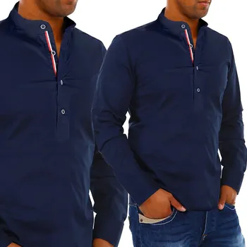 Pánská košile MONDOMEN pánská košile casual Halenka / jako dárek dlouhý rukáv regular střih bavlna velikost L