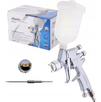 Stříkací pistole Mini lakýrnická pistole Auarita HVLP - trysky 0.8 a 1.2mm, nádobka 250ml