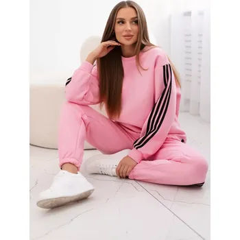 Bavlněná souprava s proužky světle růžové Kesi růžová 3107256