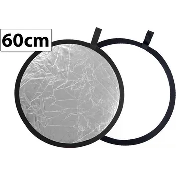 Odrazná deska 2v1 odrazná deska 60cm bílo stříbrná 2 barvy