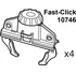 Příslušenství ke střešnímu nosiči Thule Fast-Click 10746 sada rychloupínacích klepet 4 ks