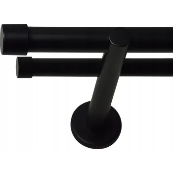 Garnýž VOPPI GARNÝŽ DVOJITÁ LOFT 25+19MM 220 CM ČERNÁ