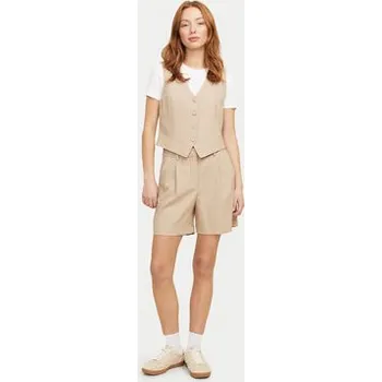 JJXX Šortky z materiálu Ellis 12268838 Béžová Wide Leg M
