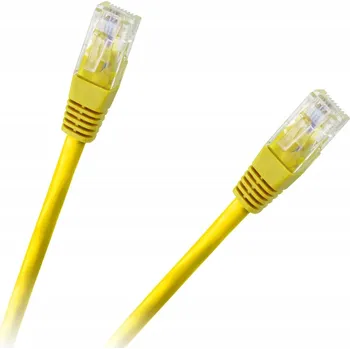 Síťový kabel Patchcord Lechpol U/UTP RJ45 3 m žlutý