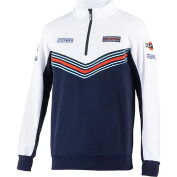 Pánská mikina Sparco Mikina Martini Racing Bílá / Námořní modř XL