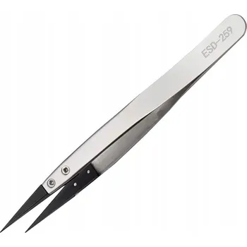 Kosmetická pinzeta Servisní pinzeta ESD, precizní TWS ESD-259, rovná vyměnitelná hlava