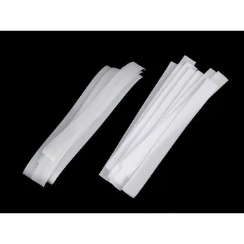 Zip Nízkoprofilový suchý zip háček + plyš stříhaný šíře 20 mm jemný, střední, 1 bílá