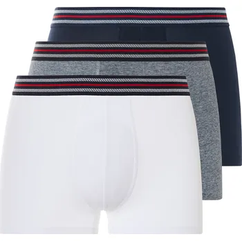 Boxerky LIVERGY® Pánské boxerky, 3 kusy (navy modrá / světle modrá / bílá, 6/L)