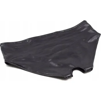 Kalhotky Černé kalhotky Vinyl Dámské prádlo Latex Wetlook Lakovaný vzhled