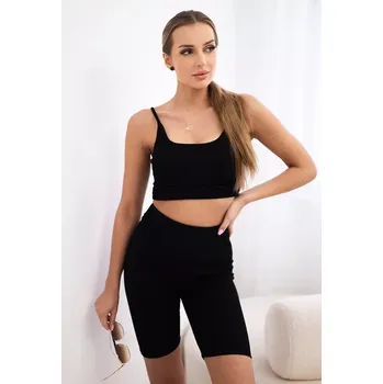 Souprava černých kalhot s vysokým pasem Kesi černá 3107383