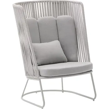 Šedé kovové zahradní křeslo Kave Home Saconca II.