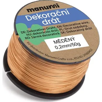 Hobby drát Manumi 12380 Drát 0,2 Mm Měděný