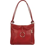 Dámská kožená kabelka přes rameno 095-1 červená, IL GIGLIO