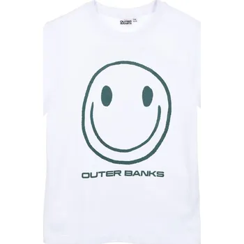 Chlapecké tričko Bílé dětské tričko s potiskem OBX Velikost: 152