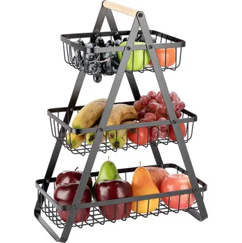 Obraz Kovový koš na ovoce černý