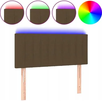 LED Čelo postele Stylish Sleep - hnědá, 100x5x78/88cm