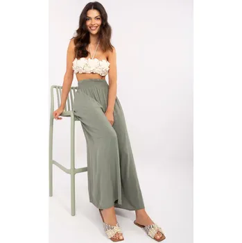 Dámské kalhoty Trousers-TW-SP-BI-3069.94-khaki Och Bella šedá 3240375