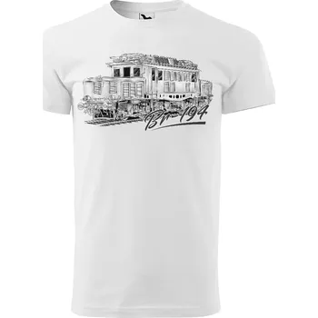 Pánské tričko Tričko BR – 194 - PEN (Velikost: 2XL, Typ: pro muže, Barva trička: Bílá)