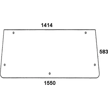 Autosklo Sklo zadni rozteč 135 cm