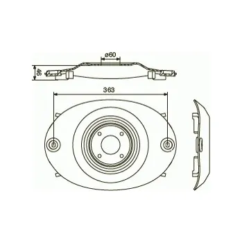 Stojan na nože Disk NOVACAT rozteč 363mm nože 973 a 974