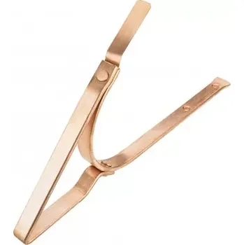 okap Žlabový hák r.š.333mm měděný Cu se sněhovým zpevněním