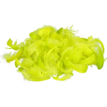 Velikonoční dekorace Pírka peří volně dekorativní pistáciová DIY 15g