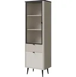 Jurek Vitrína MARLY 3 L/P Kombinace barev: kamír/šedý kámen