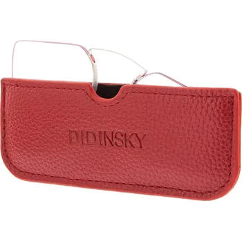 Brýle na čtení Cvikr Didinsky Hermitage Square, červená, dioptrie: +1,00