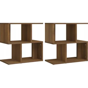 Noční stolek Noční stolek dřevěný hnědý dub 50x30x51,5 cm