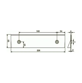 Kuchyňská stěrka Stěrka válce 230x55 2díry MEX II-S
