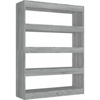 Knihovna Klasický regál šedý dub Sonoma 100x30x135 cm