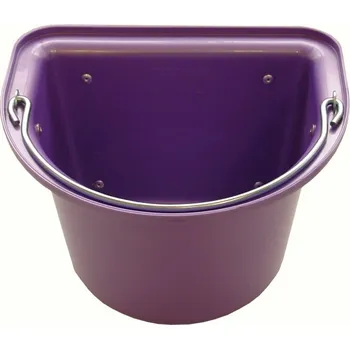 kbelík Vědro stájové s kovovým držadlem 12 l růžovofialové