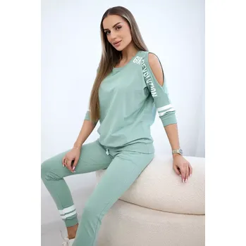 Set Girl Revolution tmavě mátová Kesi kaki 3093760