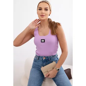 Dámská halenka Pruhovaná halenka s kovovým plátem fialové barvy Kesi fuchsiová 3107919