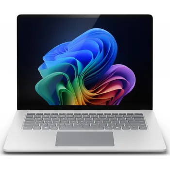 Notebook Microsoft Surface Laptop 7 Copilot+ PC Qualcomm Snapdragon 38,1 cm (15") Dotyková obrazovka 16 GB LPDDR5x-SDRAM 512 GB SSD Wi-Fi 7 (802.11be) Windows 11 Pro Platinová
