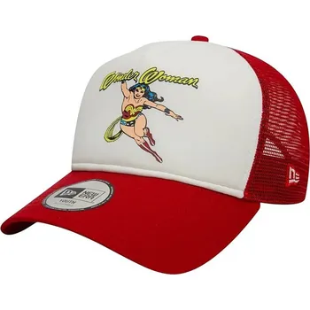 Kšiltovka kšiltovka New Era 9FO AF DC Trucker Warner Bros Wonder Woman Youth - Scarlet junior size