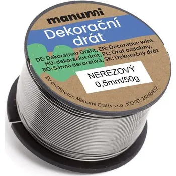 Hobby drát Manumi Nerezový drát 0,5 mm/50 g